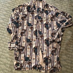 Amazing vintage lion tamer blouse